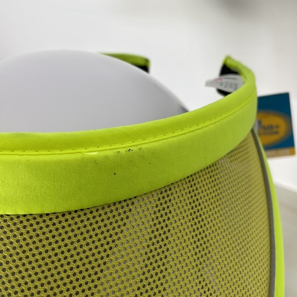 MG UV Protection 50+ unisex neon green clip on visor hat Size O/S - Picture 3 of 8